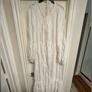 Free People Edie Dress XL Ivory